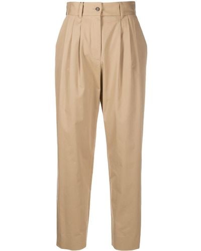 Dolce & Gabbana High-waisted Chino Trousers - Brown