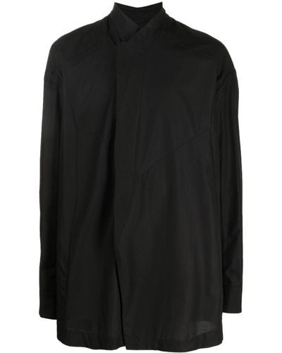 Julius Camisa con costuras expuestas - Negro