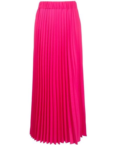 P.A.R.O.S.H. High-waisted Pleated Skirt - Pink