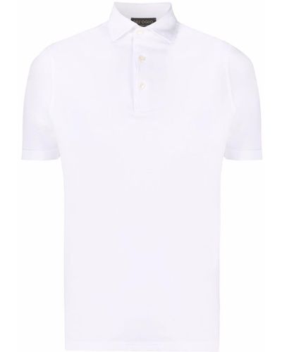 Dell'Oglio Short-sleeved Polo Shirt - White