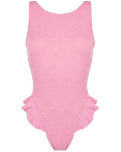 Clube Bossa Goya Ruffled Swimsuit - Pink