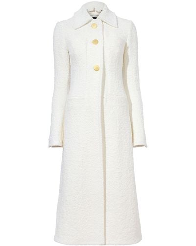 Proenza Schouler Tweed-Mantel - Weiß