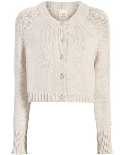 Cinq À Sept Millie Knitted Cropped Cardigan - Natural