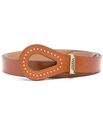 Isabel Marant Brindi leather belt - Braun