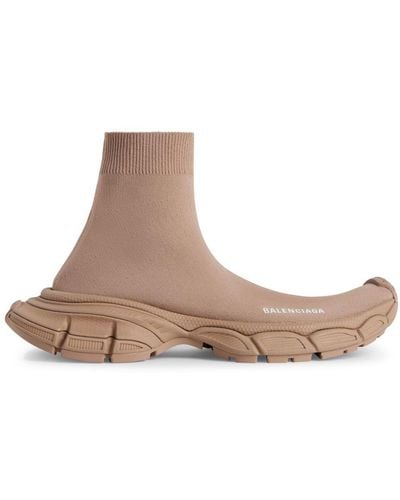 Balenciaga 3xl Sock Recycled Knit Sneakers - Brown