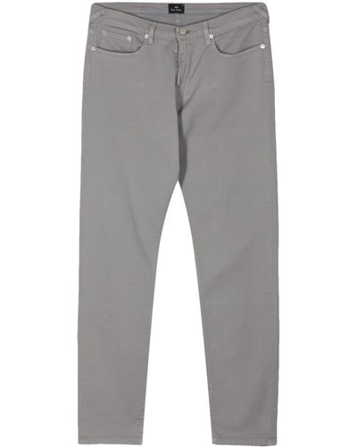 PS by Paul Smith Logo-appliqué Slim-cut Pants - Grey