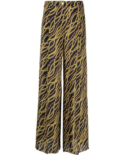 MICHAEL Michael Kors Mid-rise Wide-leg Trousers - Green