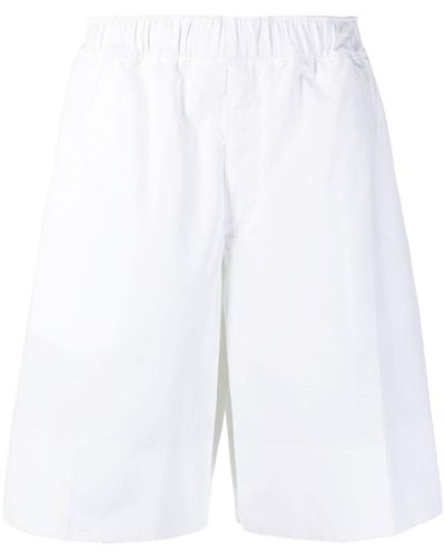 Alexander McQueen Shorts mit elastischem Bund - Weiß