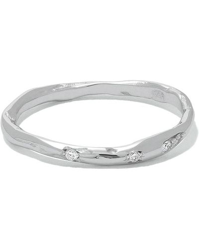Wouters & Hendrix 18kt White Gold Diamond Band - Multicolor
