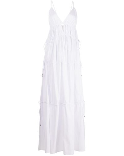 Jonathan Simkhai April Core Cut-out Maxi Dress - White