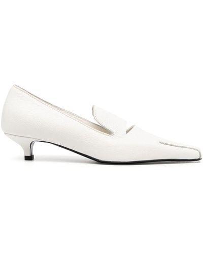 Totême The Cutout 50mm Loafers - White