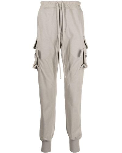 Rick Owens Drawstring Drop-crotch Track Pants - Grey