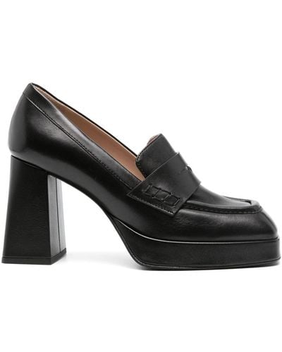 SCAROSSO Sasha 90mm Loafer Court Shoes - Black