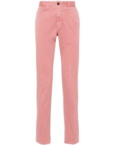 Incotex Slim-cut Chino Trousers - Pink