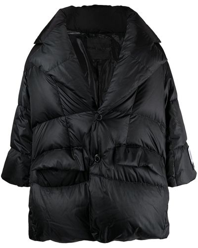 Fumito Ganryu Oversized Quilted Jacket - Black