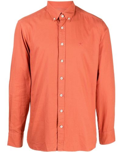 Hackett Katoenen Overhemd - Oranje