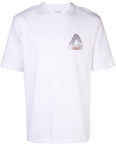 Palace T-Shirt mit Logo - Weiß