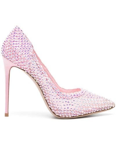 Le Silla Gilda 115mm Crystal-embellished Court Shoes - Pink