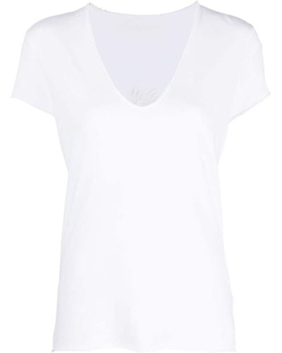 Zadig & Voltaire T-shirt Story Fishnet - Bianco