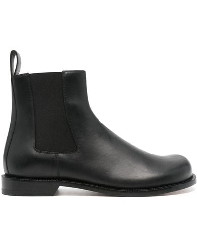 Loewe Campo Leather Chelsea Boot - Black