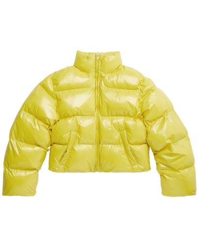 balenciaga yellow coat