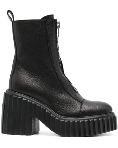 Agl Attilio Giusti Leombruni Tiggy 115mm Leather Ankle Boots - Black