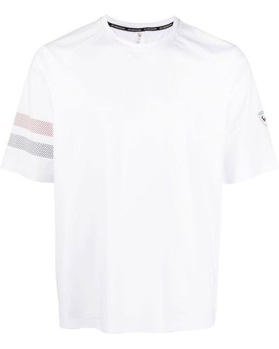 Rossignol T-Shirt mit Streifendetail - Weiß