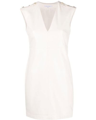 Patrizia Pepe Essential Sleeveless Minidress - White