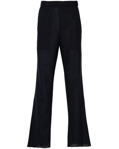 Lardini Mid-rise Tapered Pants - Blue