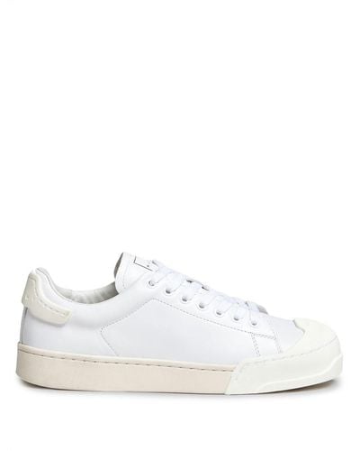 Marni Leather Sneakers - White