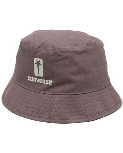 Converse Sombrero de pescador con logo estampado de x DRKSHW - Marrón