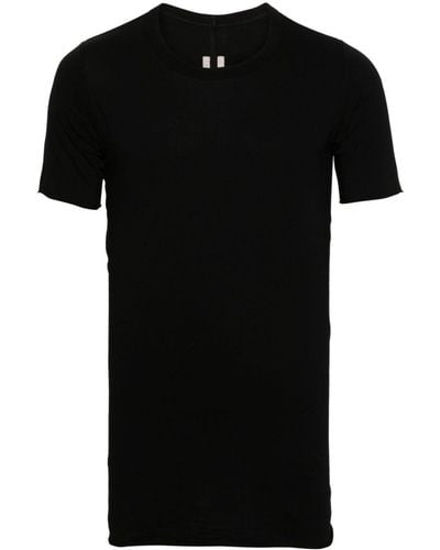 Rick Owens Basic オーガニックコットン Tシャツ - ブラック