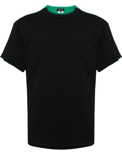 Comme des Garçons Patchwork Double-effect T-shirt - Black