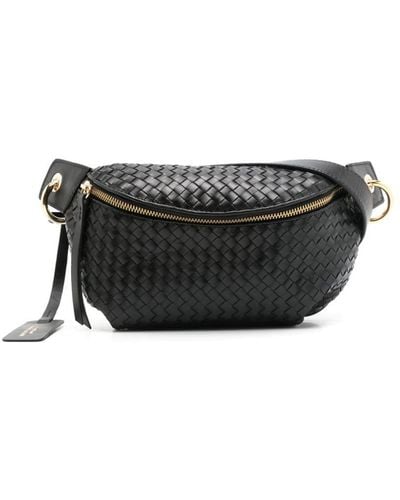 Sarah Chofakian Orsay Interwoven Leather Belt Bag - Gray