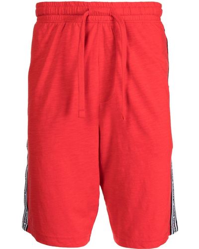 Michael Kors Shorts mit Logo-Streifen - Rot
