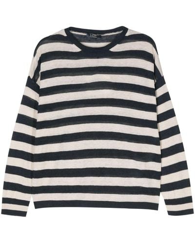Max Mara Stripe-pattern Knitted Jumper - Black