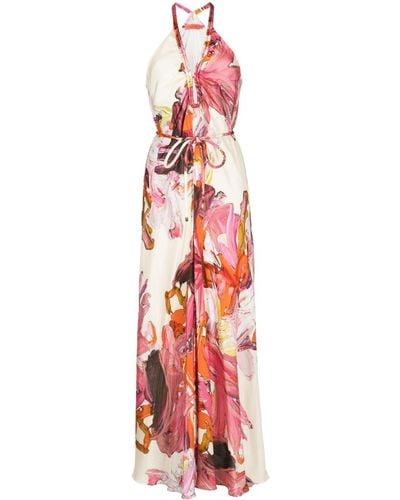 Manning Cartell Distorted Floral-print Maxi Dress - White