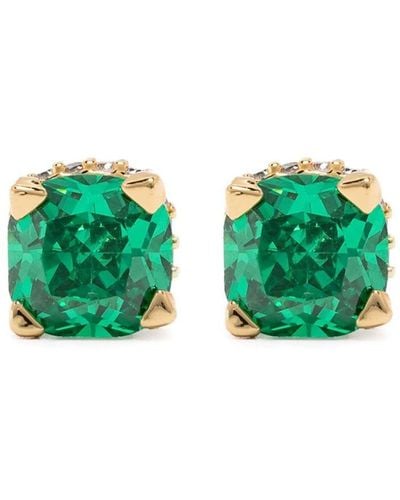 Kate Spade Little Luxuries Square Stud Earrings - Green