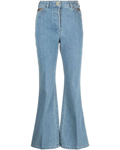 Patou Organic-denim Flared Jeans - Blue