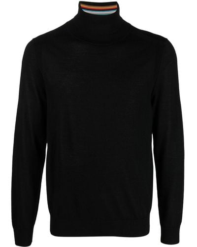 Paul Smith Wool High-neck Sweater - Black