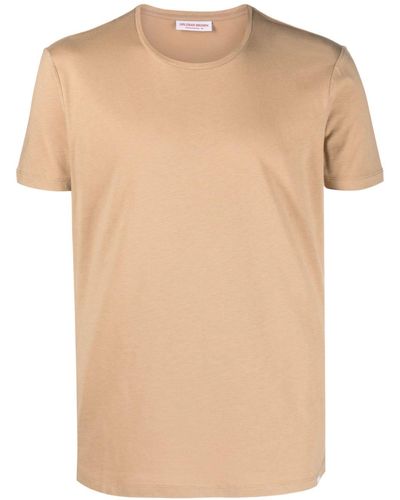 Orlebar Brown T-shirt Met Ronde Hals - Naturel