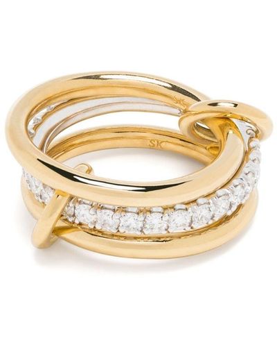 Spinelli Kilcollin 18kt Gold Eros Diamond Linked Ring - Metallic
