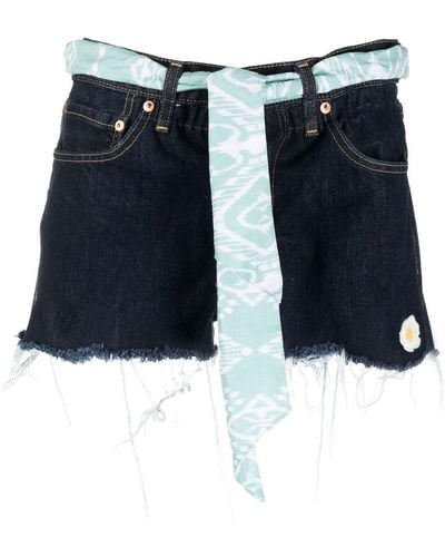 Mc2 Saint Barth Arizona Jeans-Shorts - Blau