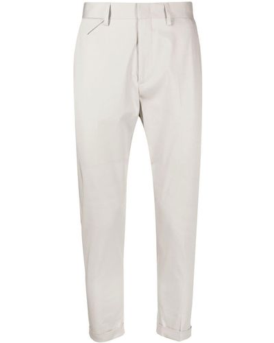 Low Brand Cropped Tapered Trousers - Multicolour