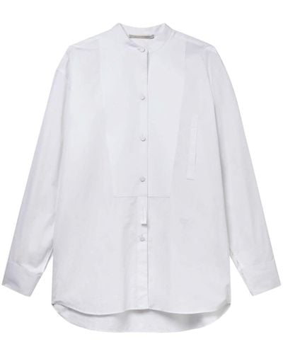 Stella McCartney Plastron Hemd - Weiß