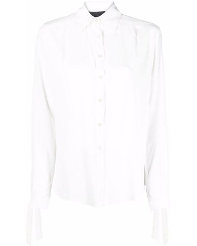 Philipp Plein Button-down Silk Shirt - White