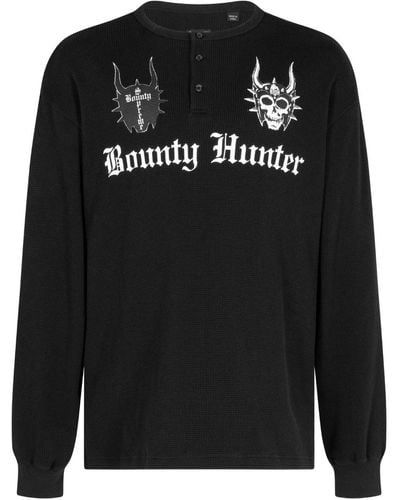 Supreme X Bounty Hunter t-shirt Thermal Henley - Noir