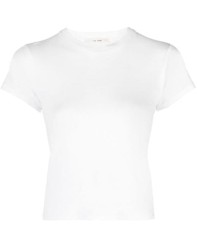 The Row T-shirt en coton à col rond - Blanc