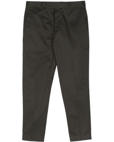 PT Torino Mid-rise Cotton Chino Trousers - Grey