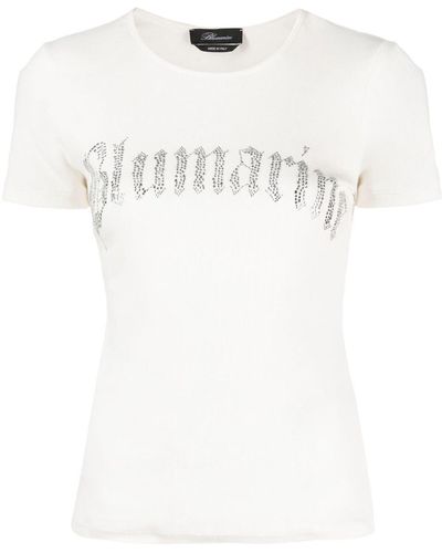 Blumarine ロゴ Tシャツ - ホワイト